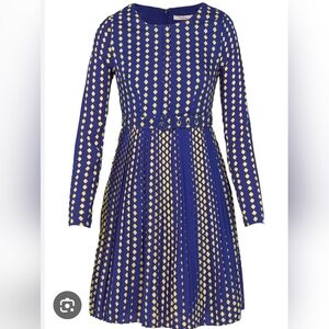 Blue and Yellow Patterned, Darling Brand Dress
